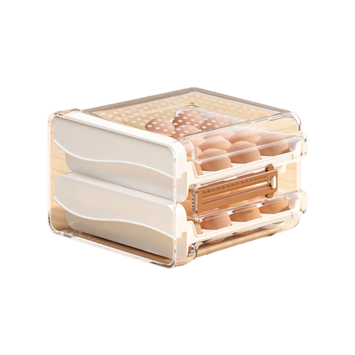 【China direct mail, delivery time 10-15 days】JBS Egg Box Fresh Storage Box Kitchen Supplies Fresh Storage Box Egg Grid Divided Egg Storage Box