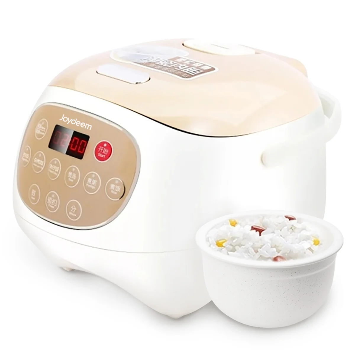 Joydeem Ceramic Rice Cooker DFB-C300 Non stick and Odorous All day Available for Reservation 3L