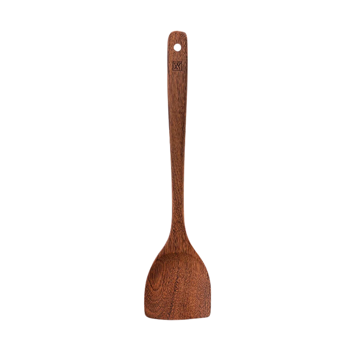 【China direct mail, delivery time 10-15 days】 Suncha double gun household chicken wing wood extended handle spatula non stick pan special stir fry spatula unpainted wooden spatula can be fried - extended 39cm