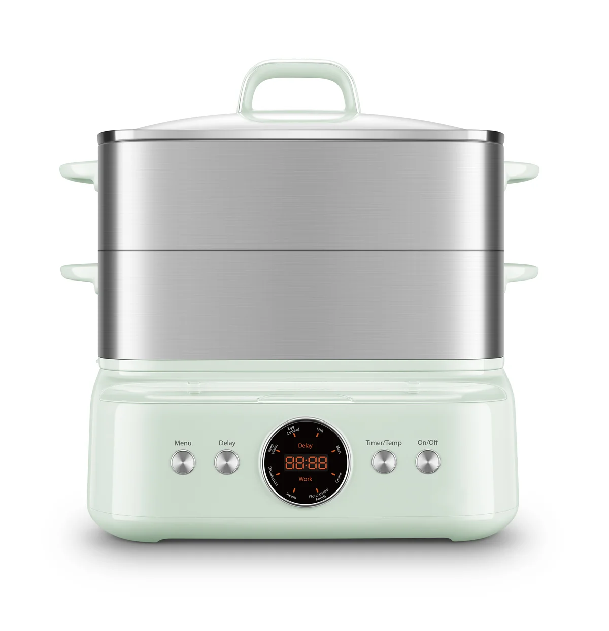 SUPOR Electric Steamer with Precision Boiling Control, SM30D21US ,Stainless Steel, 16L, with Smart Timer and Preset Function.