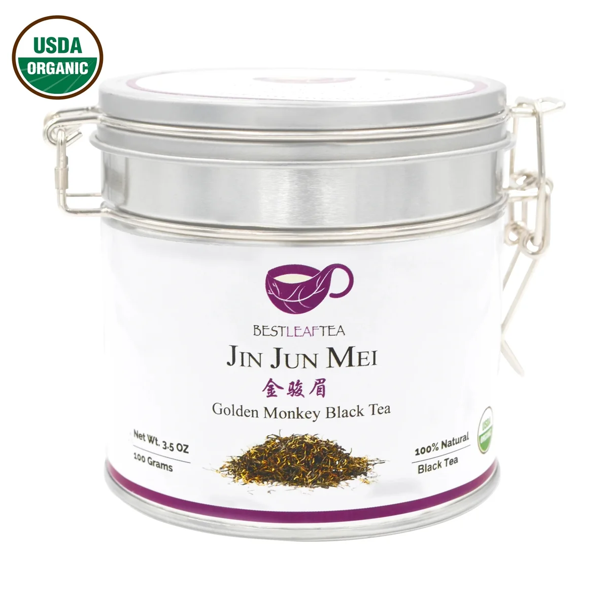 BESTLEAFTEA Organic Black Tea Golden Junmei Black Tea 3.5OZ
