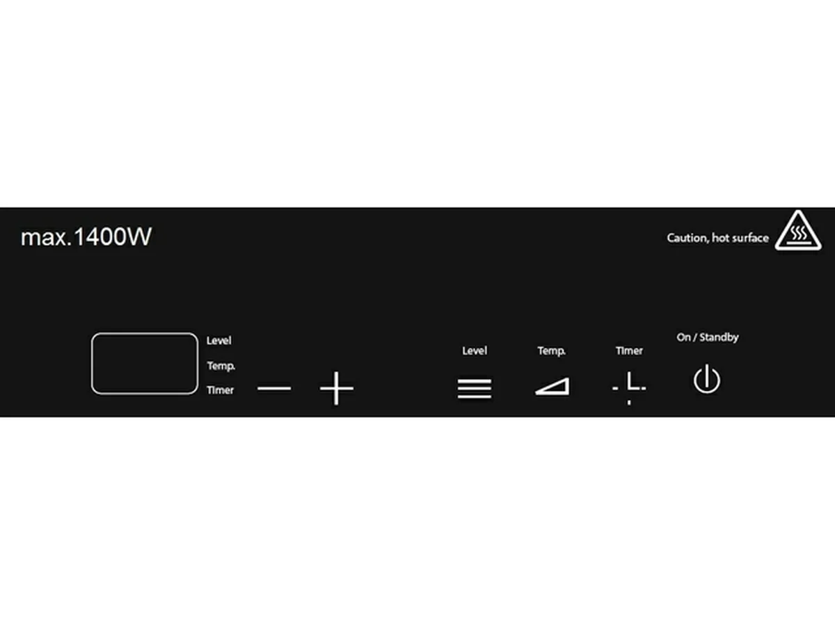 Venpole FCC/cETL 1400W single Induction cooktop cooker 2 years warranty VP1-14A-5