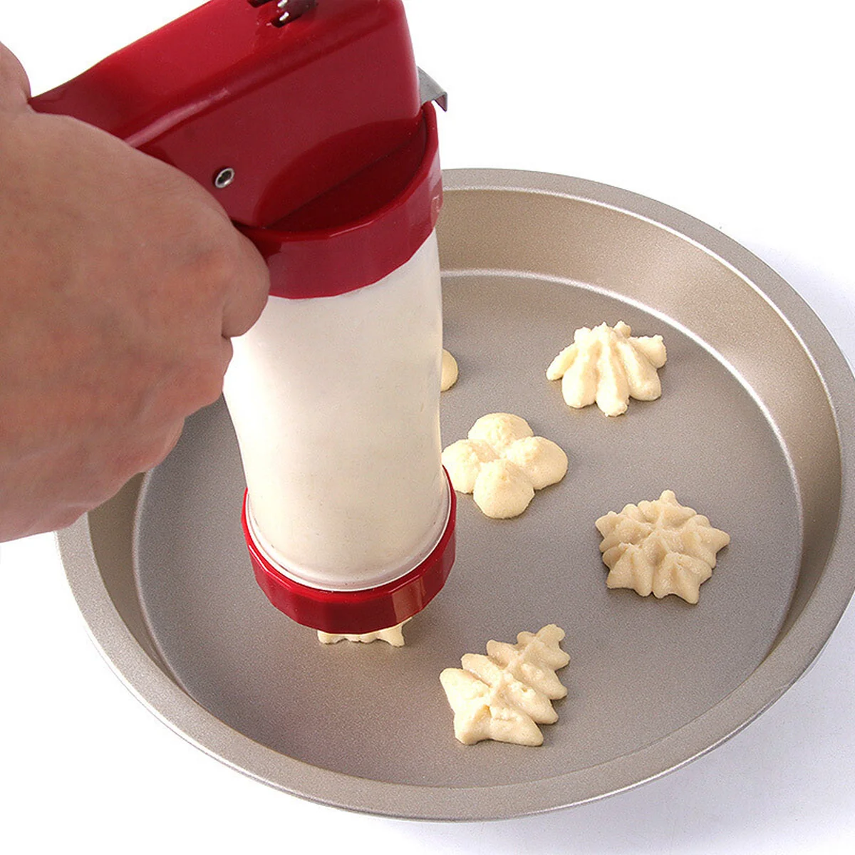 Baijie Baking tools, Butter Cookies Decorating Gun, 22 flower types, Can be disassembled