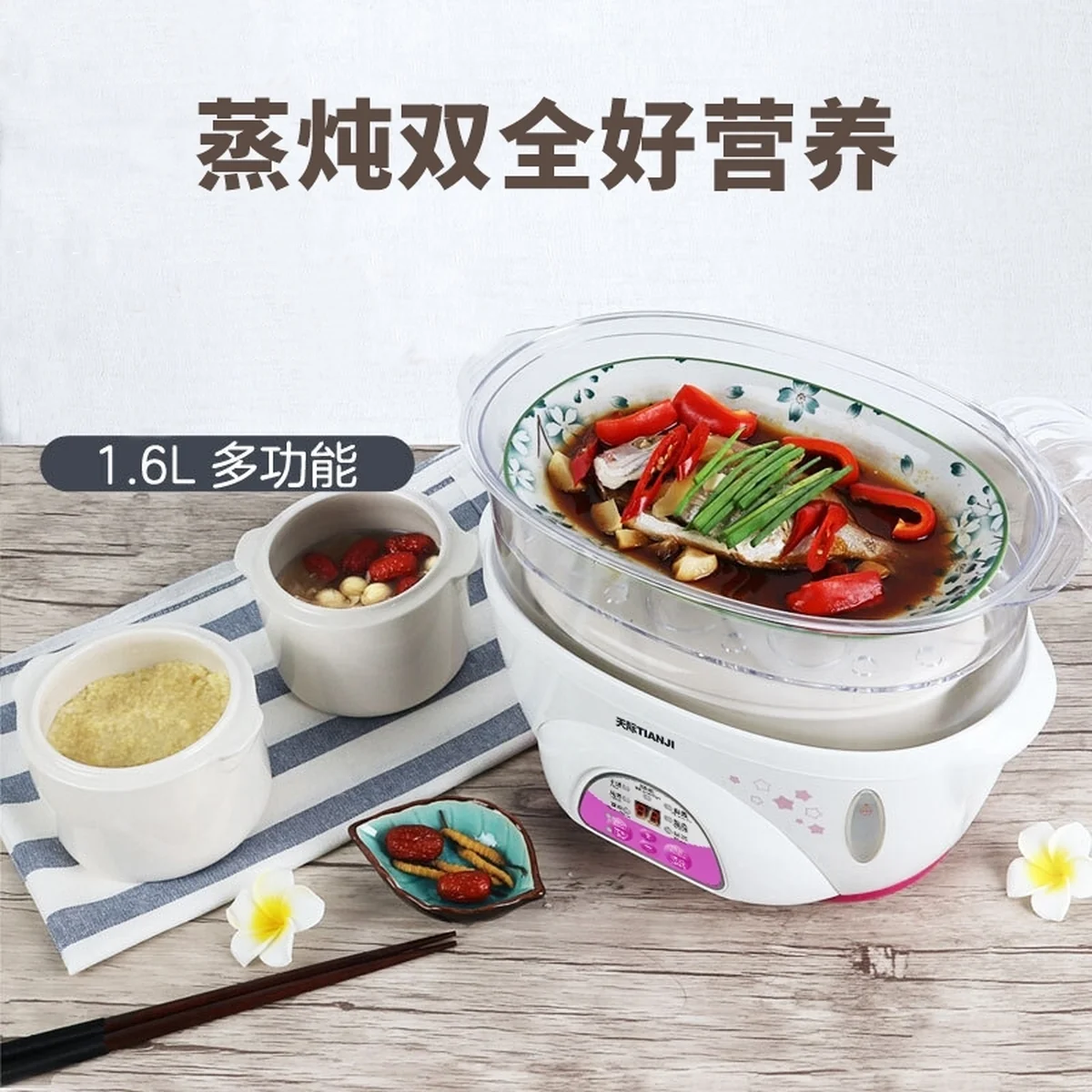 TIANJI DDZ-16BWS Mini Stew Pot