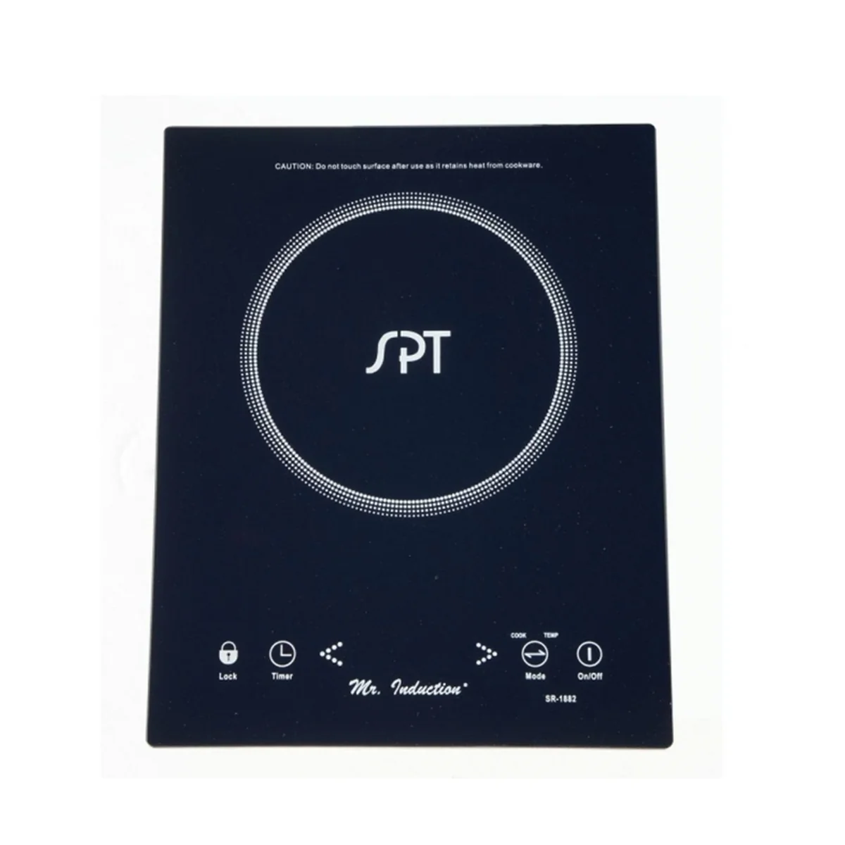 Sunpentown Mr. Induction® Countertop/Built-In Induction Cooktop SR-1882 in Black with 1 Element    1650W