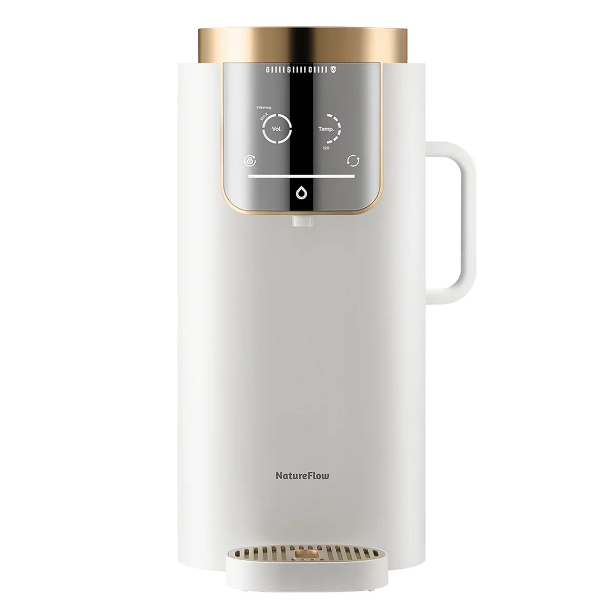 NatureFlow 家里泉矿泉机净水器 家用加热直饮一体机台上免安装即热饮水机RO反渗透 F4 