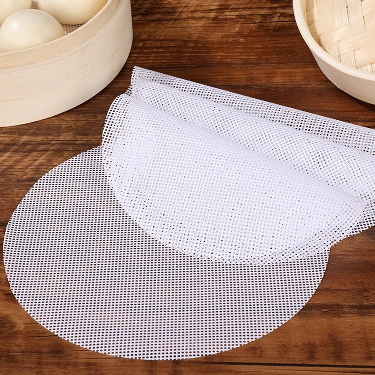 Zilo, Nano silicone steamer pad, silicone steamer cloth, food-grade silicone, high temperature resistance, non-adhesion, 32cm*4 pieces
