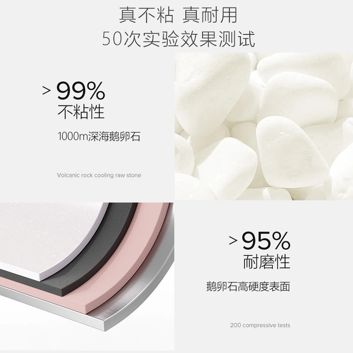 VELOSAN 温仑山鹅卵石奶锅不粘锅宝宝辅食煮面锅 一人食锅 20cm-白玉兰
