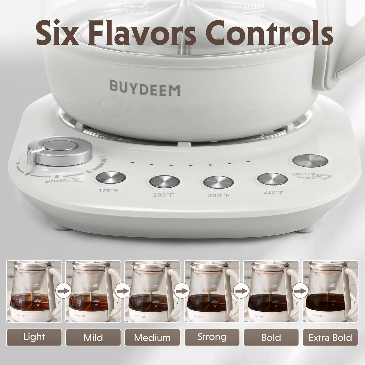 Buydeem Tea Extraction Health Pot, 1.5L Professional Tea Extraction Boiler, Multi-function Tea Brewing Pot K156