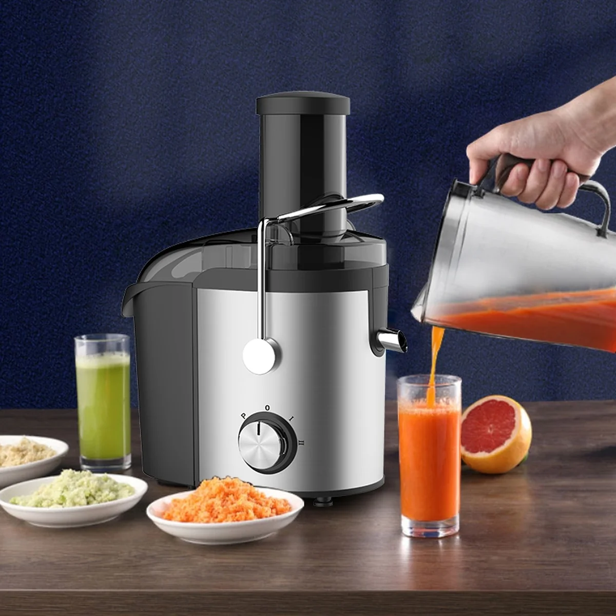 SPT Household stainless steel juicer, original juicer, slag juice separation, large capacity