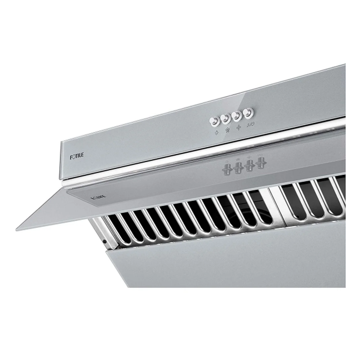 FOTILE JQG75 Series Side Range Hood Large Air Volume Household Range Hood 30’’ - Silver Gray
