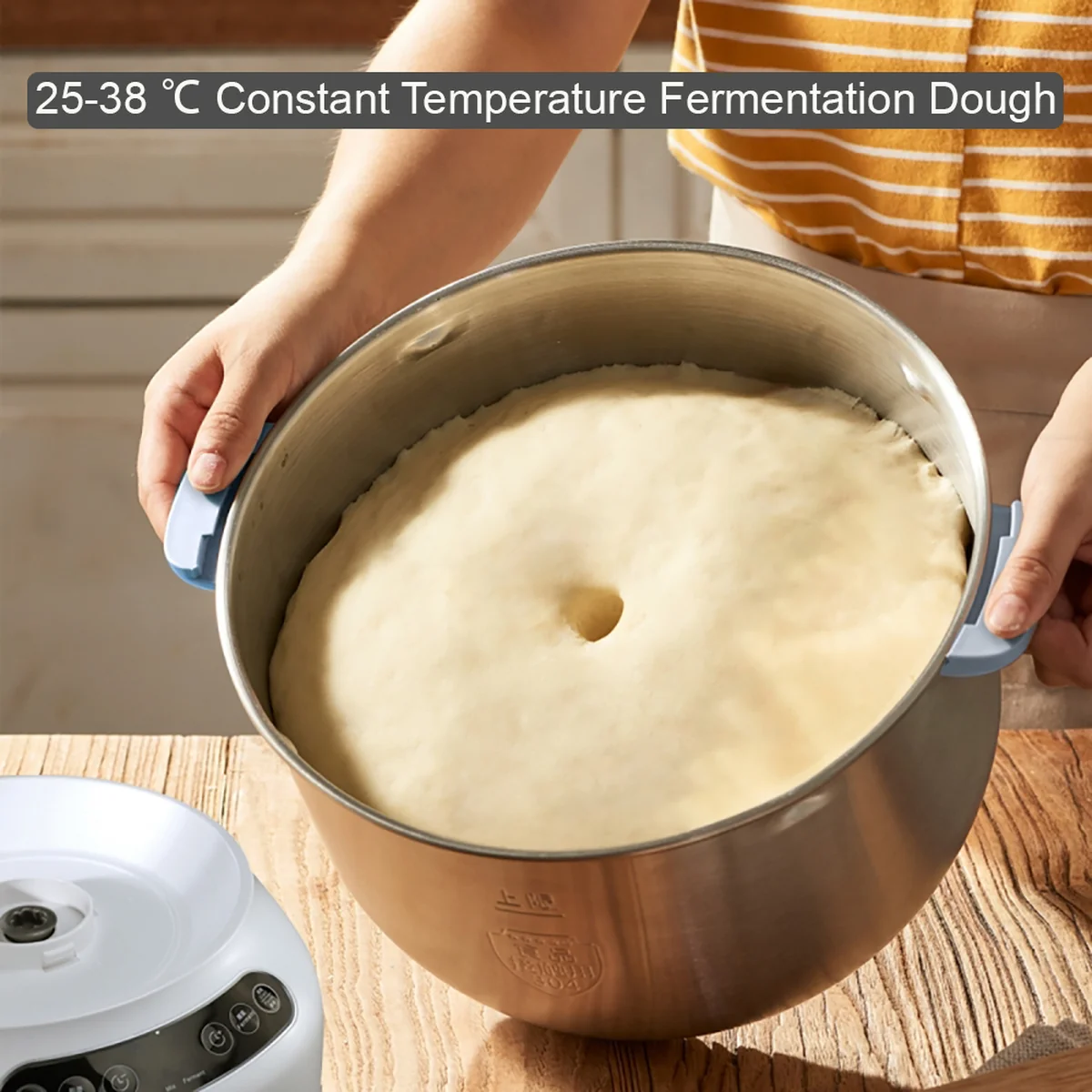 Joydeem Dough Maker with Ferment Function, Microcomputer Timing, Face-up Touch Panel,, 304 Stainless Steel,7L