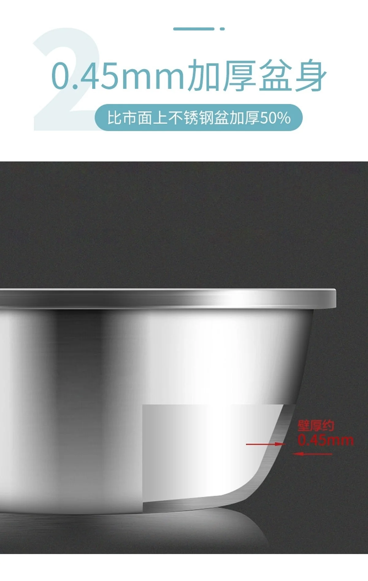 Cooker king stainless steel basin sieve five-piece CK-BXGP-05 multi-function large capacity thick
