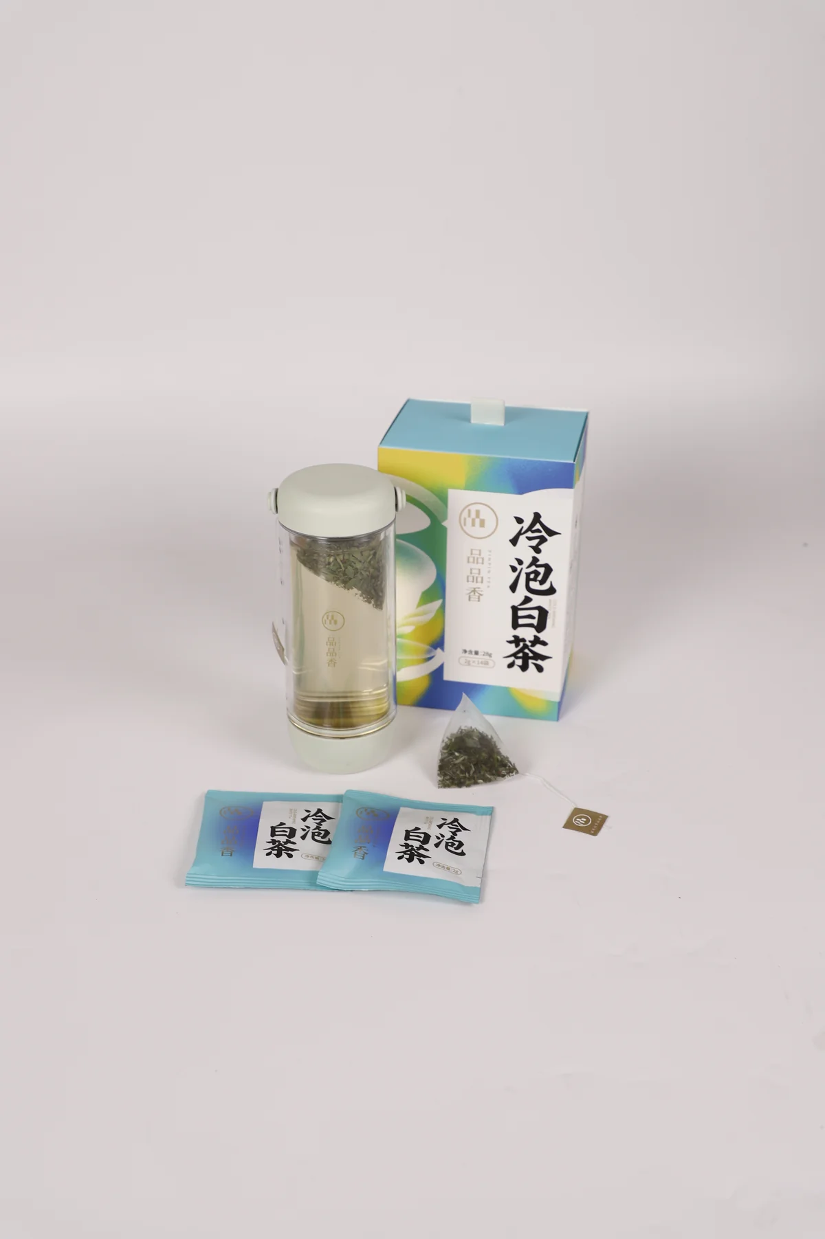 品品香茶叶 白茶福鼎白茶白牡丹袋泡茶  冷热双饮茶 28g袋泡茶（2g*14包）