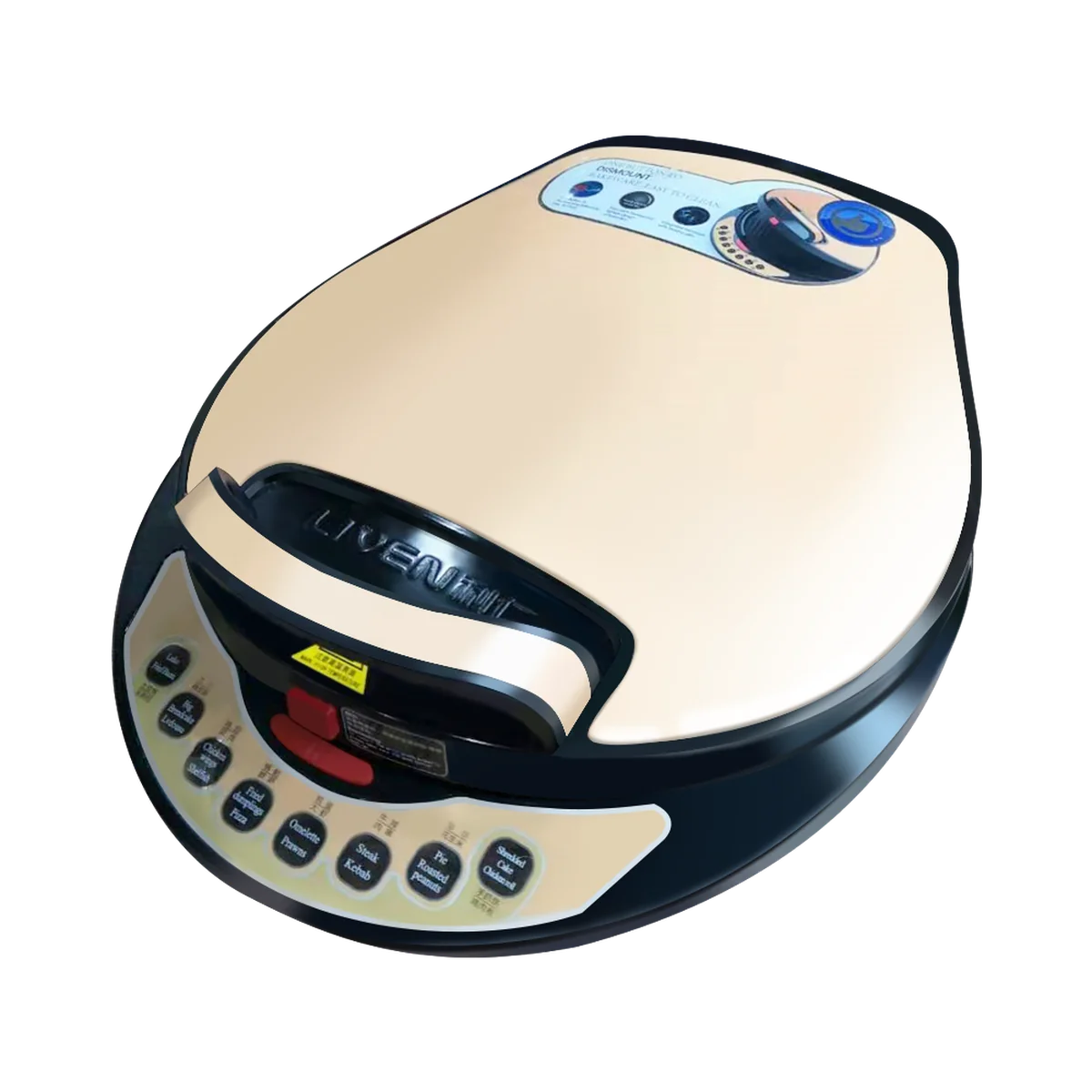 LIVEN LR-A434 FLATSHIP ELECTRIC SKILLET