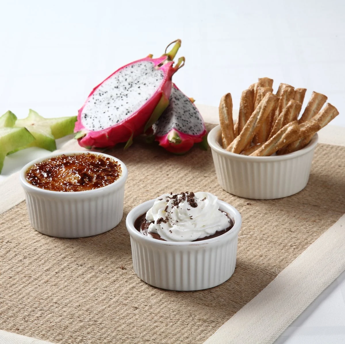 Tuxton Home Baking small baking cup, Simple and elegant ，Quality porcelain，6 piece set