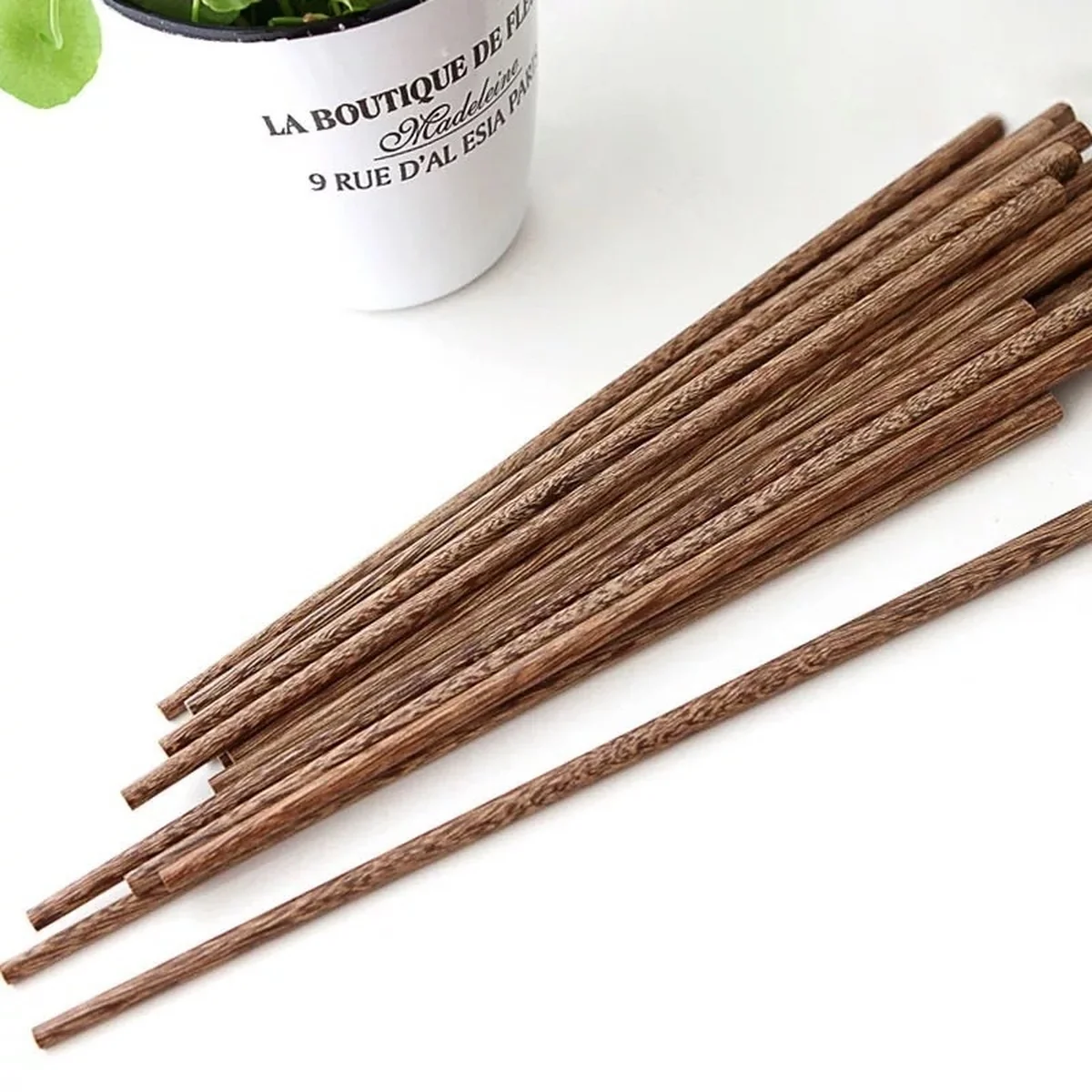 Concord natural chicken wing wooden chopsticks natural logs 10 pairs of 25CM