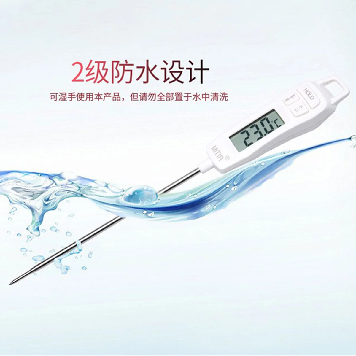 MITIR, Probe food thermometer, Oil thermometer, TP677, High accuracy, Quick temperature measurement