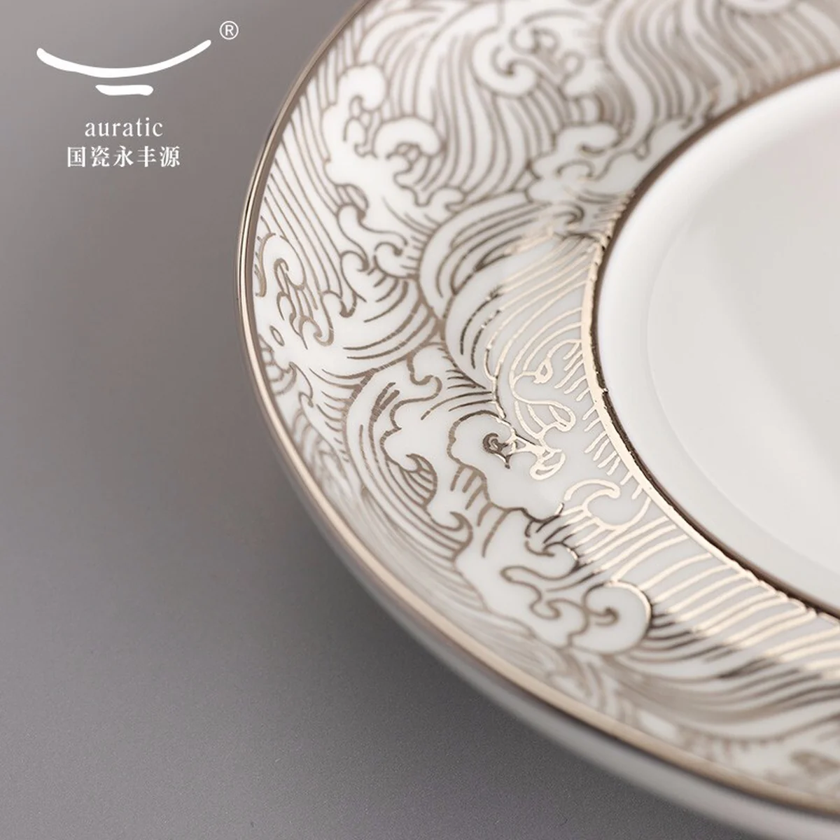 Auratic, Mr. Porcelain Sea Pearl, 4 Pieces Coffee Cup Saucer, Tea Cup, 180ml*2