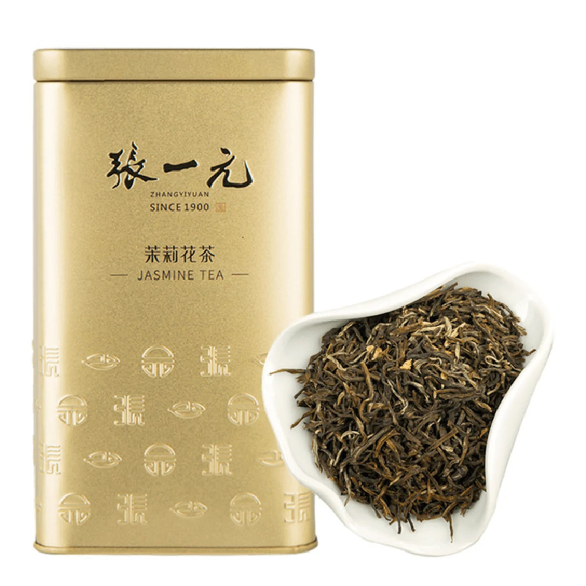 Zhang Yiyuan Special Jasmine Mao Jian Flower Tea Rich and long-lasting aroma on the lips Golden Can 200g