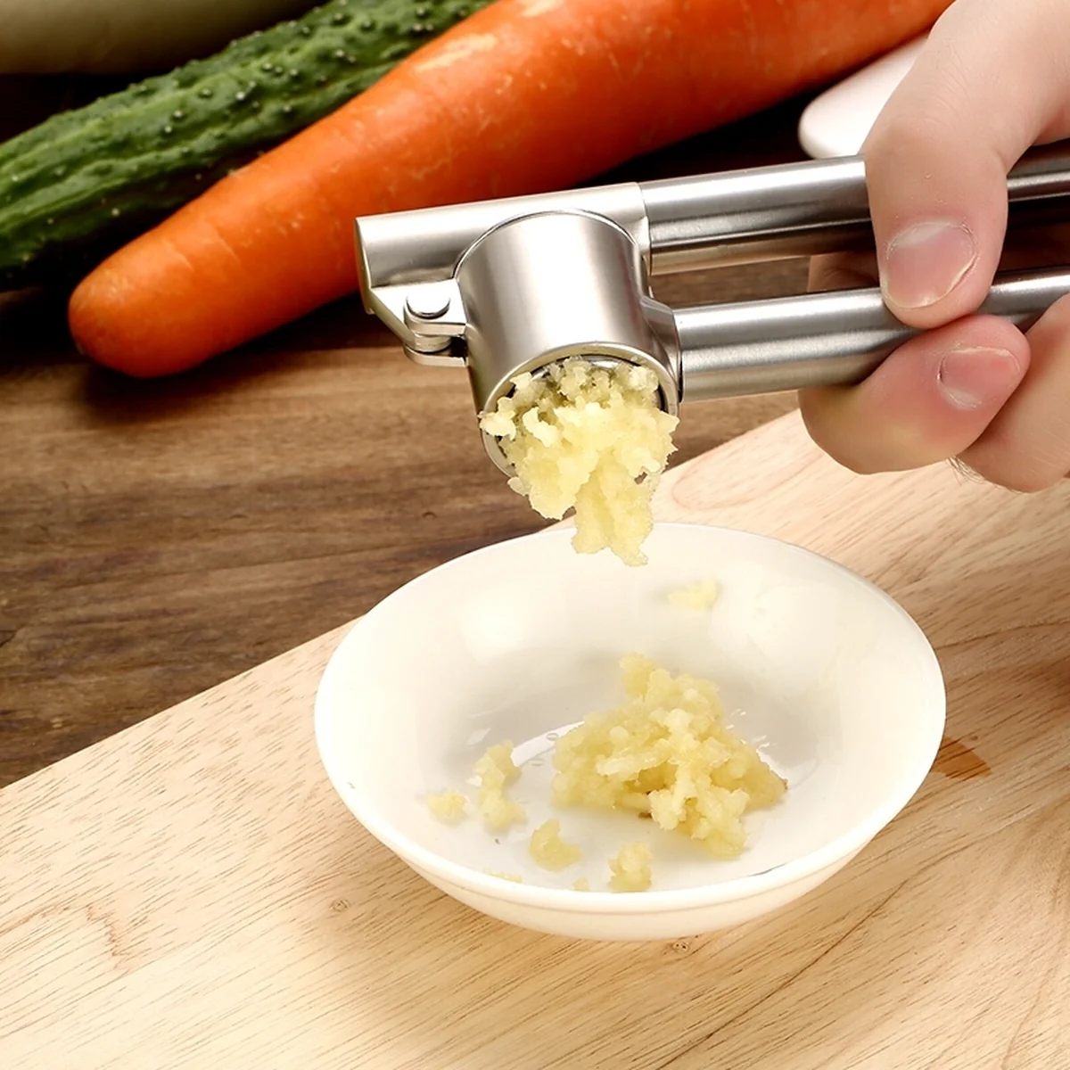 OAK Stainless Steel Garlic Press