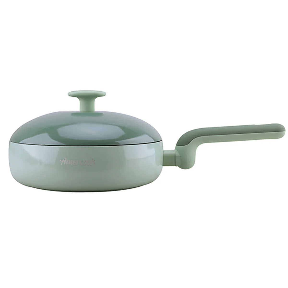 Amercook Sakura Powder Frying Pan Imported Maifan Stone Non-Stick Pan Induction Cooker Gas Stove For 24cm
