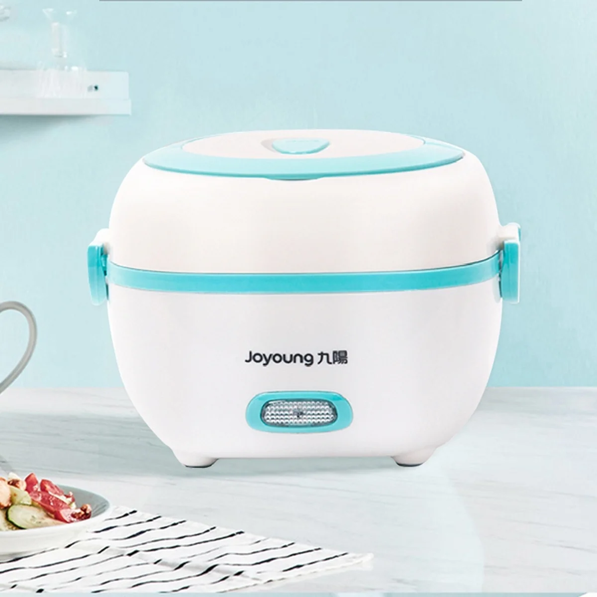 Joyoung, Mini electric steamer JYF-10YM01, steaming and cooking, small and light, blue