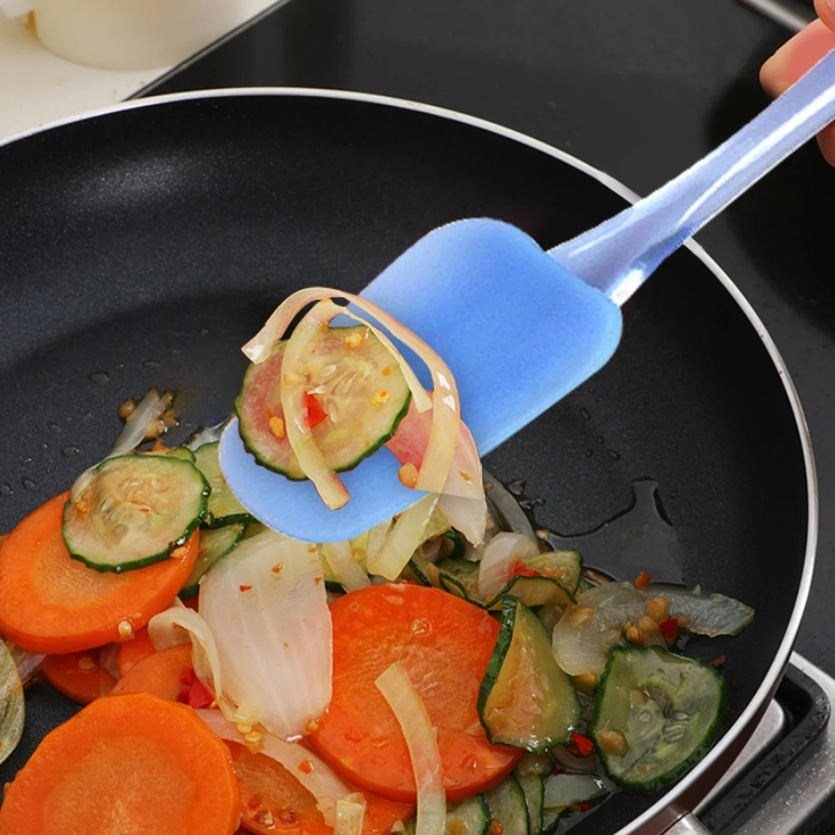 Prime Cook baking silicone spatula, high temperature resistant food grade silicone 3-piece