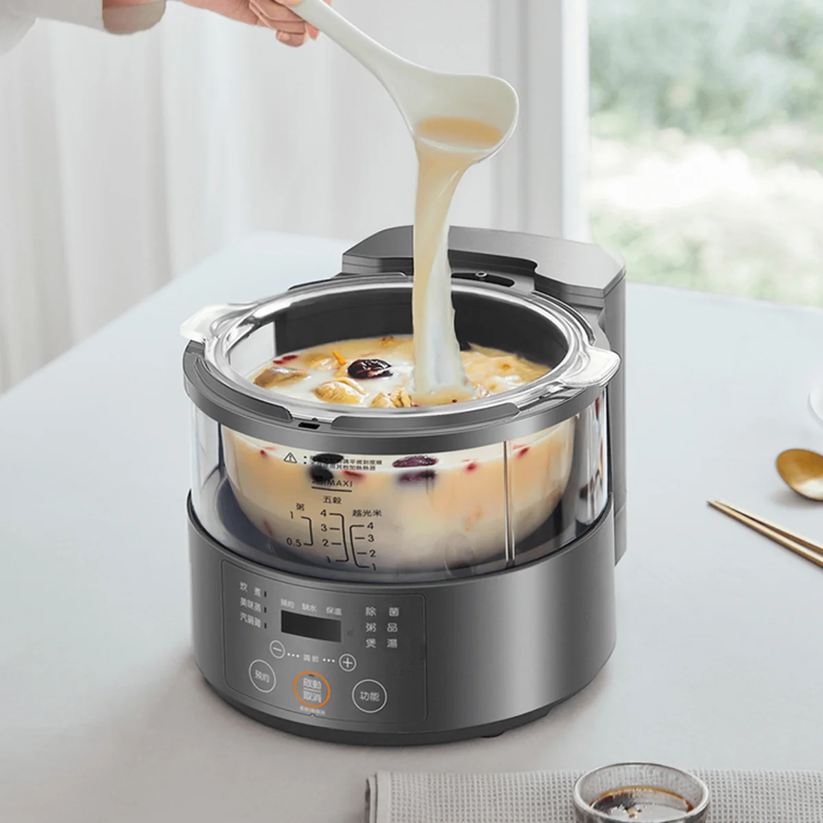 JOYOUNG, Rice cooker, F30S-S66, Micro pressure steam heating, Cooking visualization, 3L