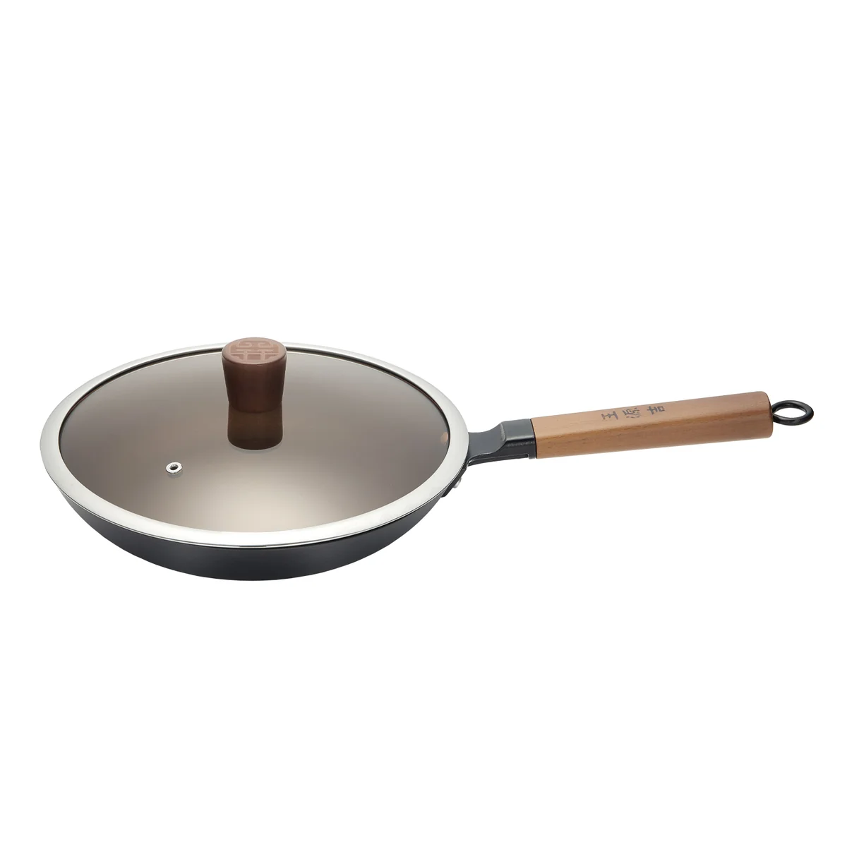 Wang Yuanji suffocating annual ring pot frying pan WYJ-26JPNLG No coating, not easy to rust 26cm