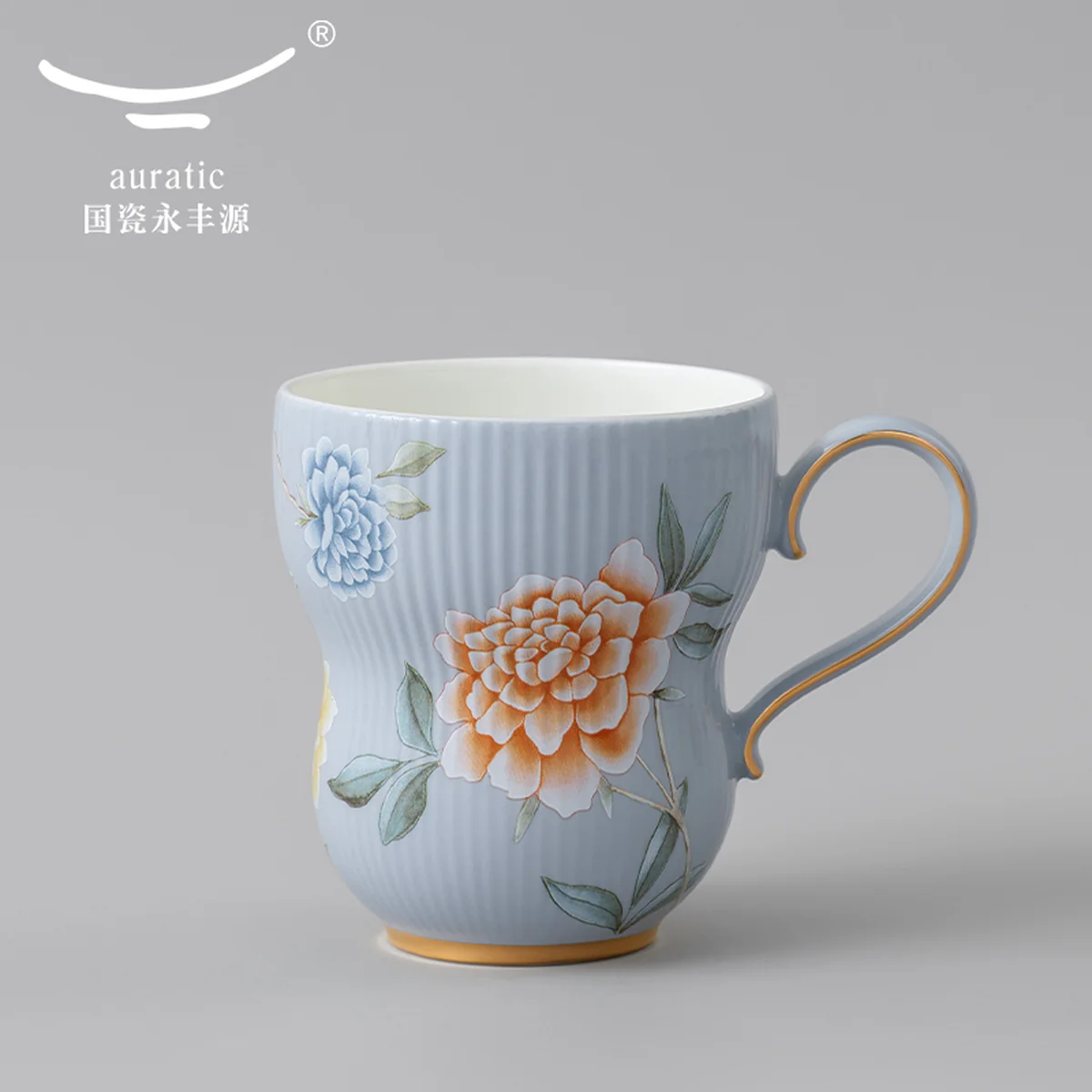 【中国直邮，时效10-15天】Auratic 国瓷永丰源月亮时光马克杯（290ml-黛灰）