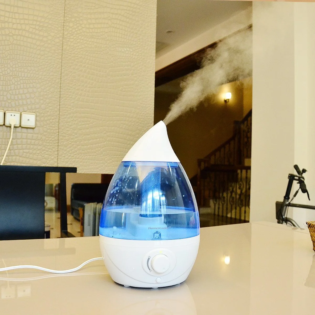 Homeleader J04-017 Ultrasonic Air Humidifier, 3.5L Cool Mist Humidifier with 4-Color LED Night Lights