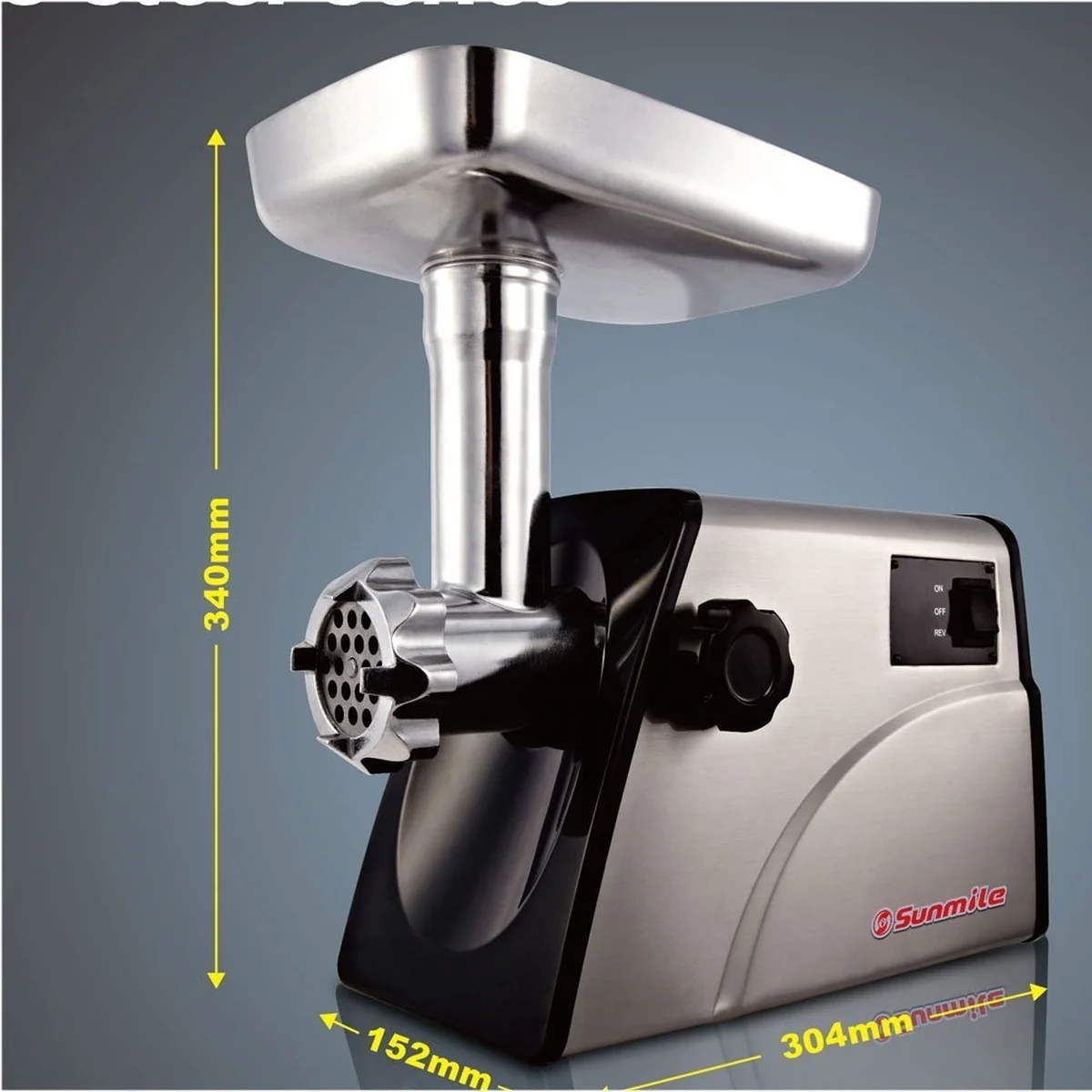 Sunmile SM-G33 ETL Electric Stainless Steel Meat Grinder Mincer