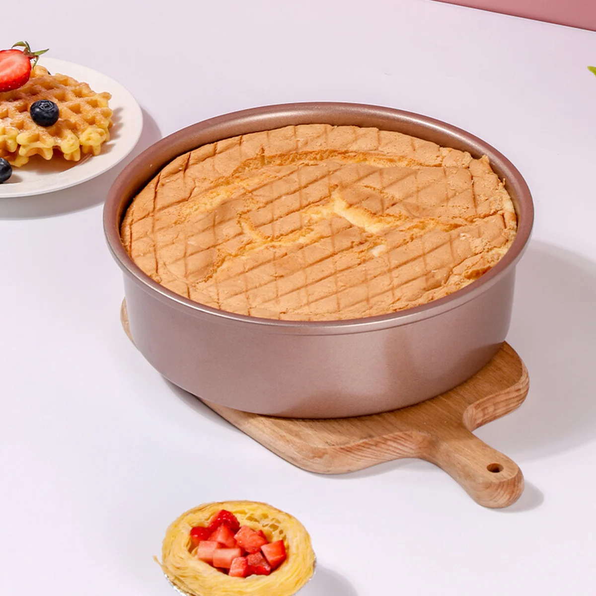 Baijie, Cake mold, Baking mold, Non-stick, Easy to release, 8 inch, round