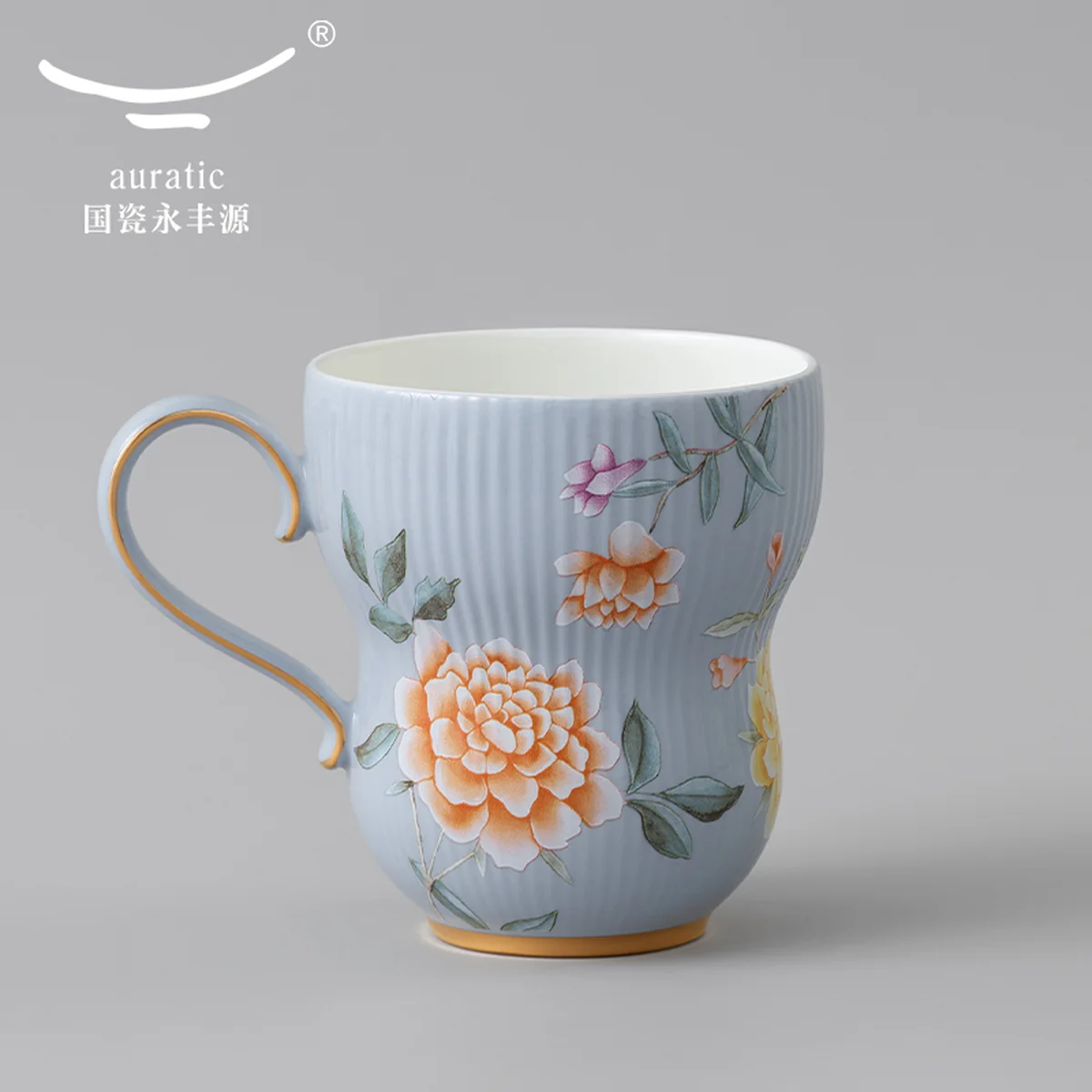 【中国直邮，时效10-15天】Auratic 国瓷永丰源月亮时光马克杯（290ml-黛灰）