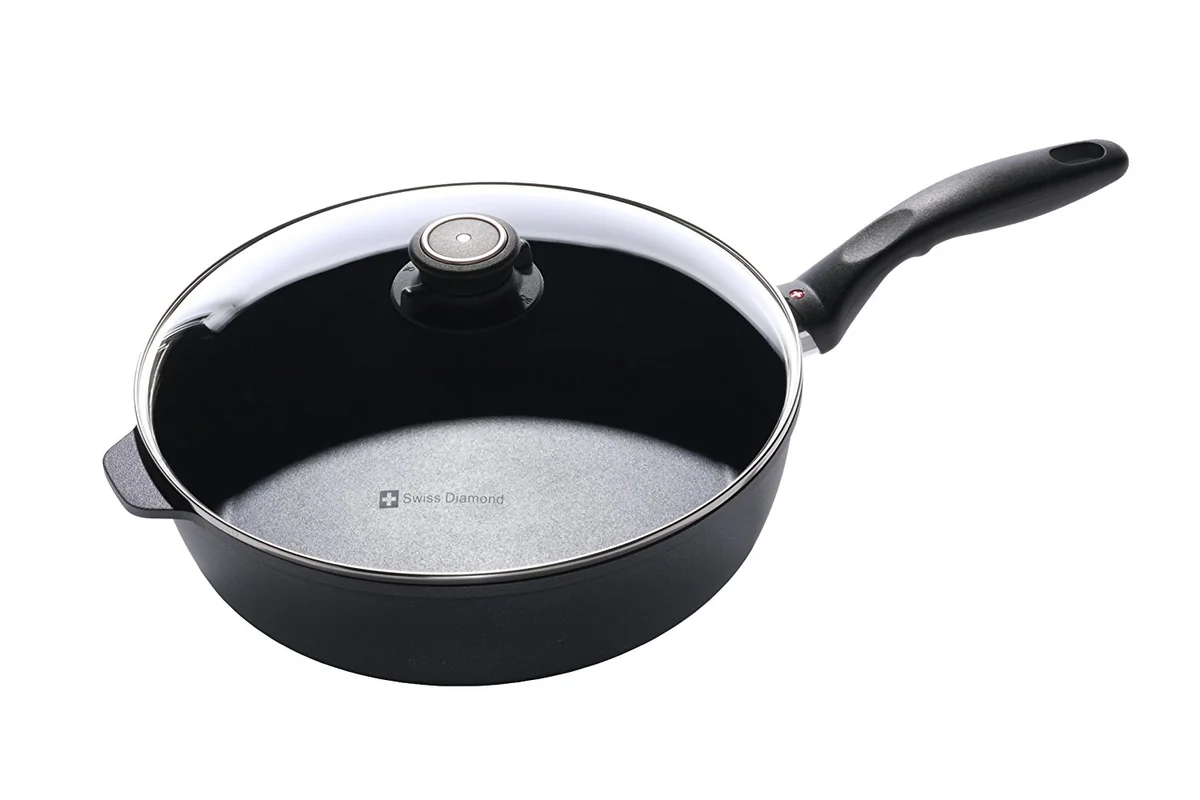 Swiss Diamond Nonstick Saute Pan with Lid - 4.3 qt (11") 6728c