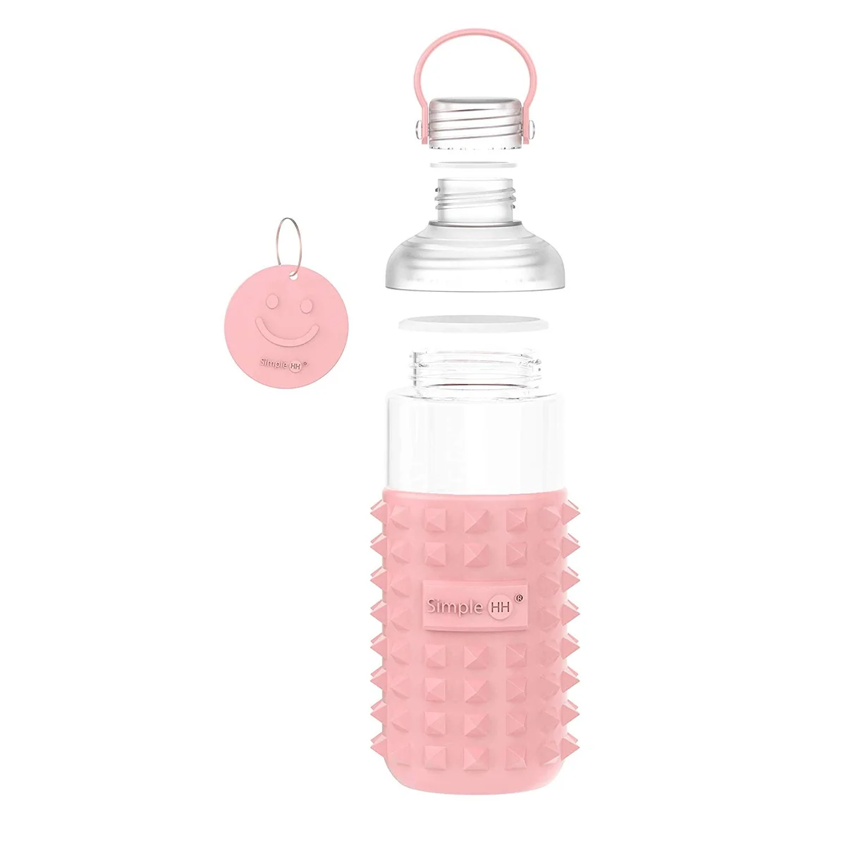 Simple HH Water Bottle Sports Water Container Traveling Bottle with Spike Silicone Protective Sleeve YH316GB