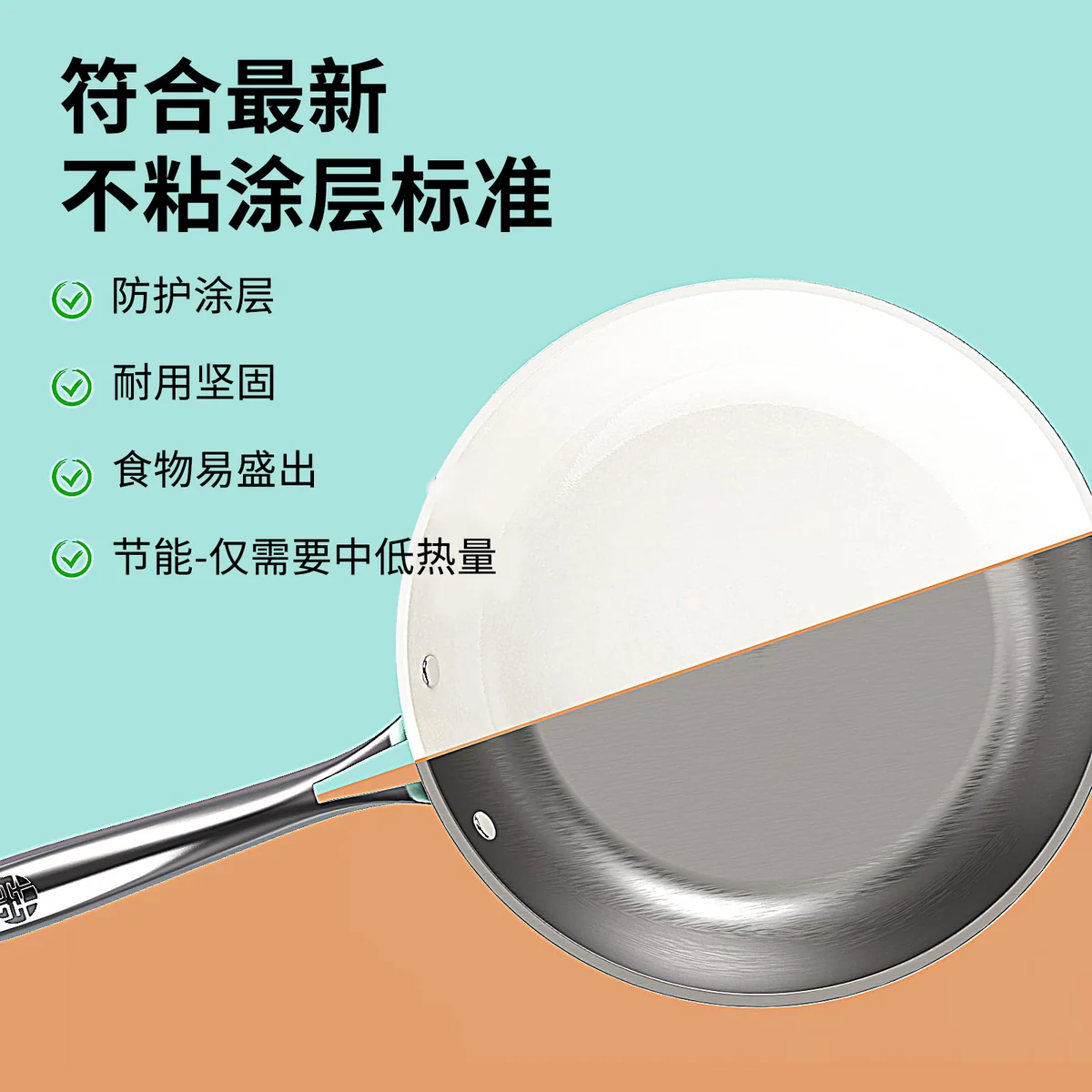 Wang Yuan Ji Non-Stick 9.44-inch Frying Pan Ceramic WYJ-JP24 Stain Resistant and Easy to Clean Dishwasher Safe