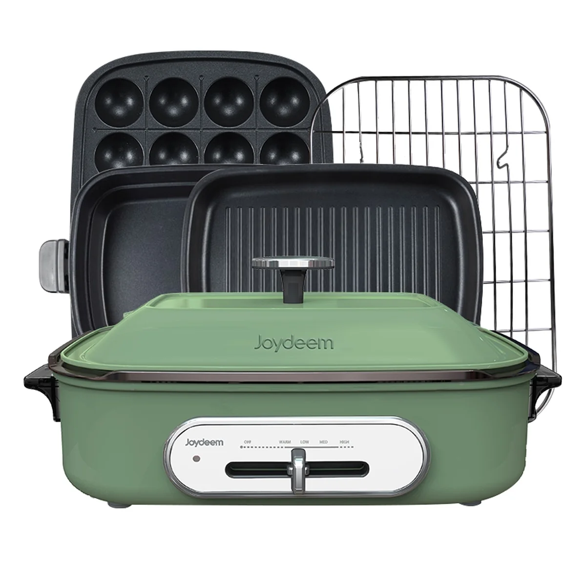 Joydeem multi-function cooking pot IT-6099B one easy to clean ,mint green