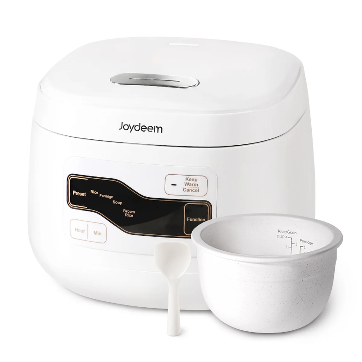 Joydeem mini rice cooker, small rice cooker, 0 fluorine rice cooker, 4 cup