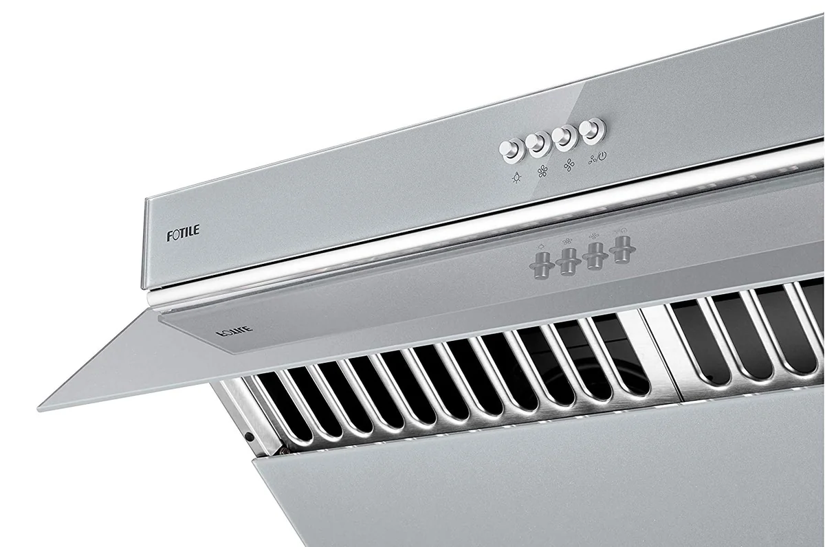 FOTILE JQG7502.G 30" Range Hood Under Cabinet Kitchen Stainless Steel Wall Mount with Mechanical Button gray