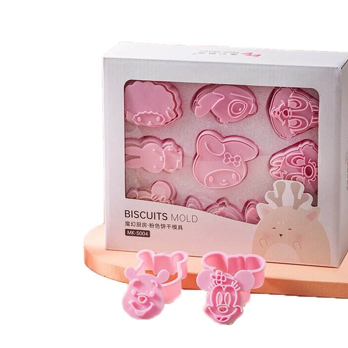 MAGIC KITCHEN, Cartoon biscuit mold, Three-dimensional cookie baking tool, 18-pieces