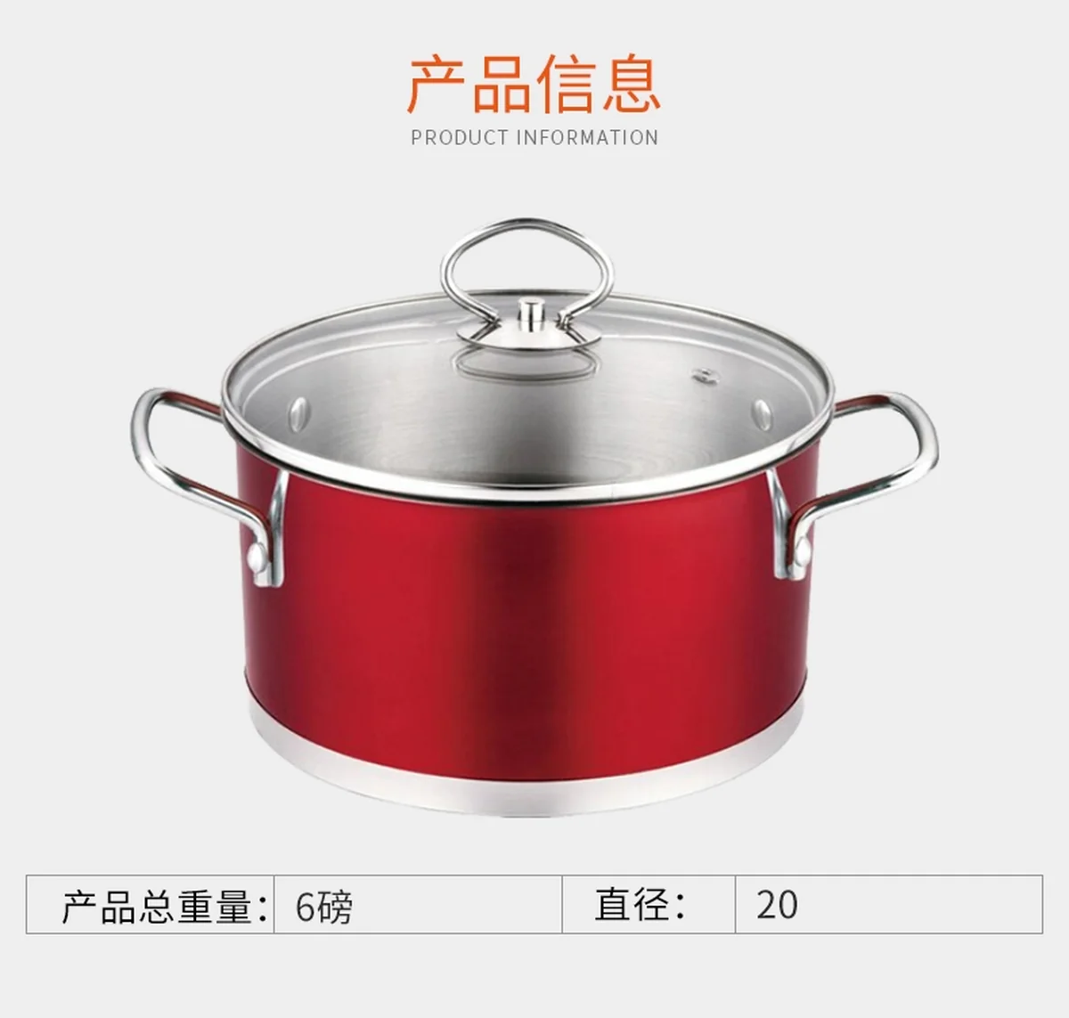 Prime Cook Non-stick Stainless Steel Soup Pot With Lid, Without PFOA ,Without Picking Stove 3Qt