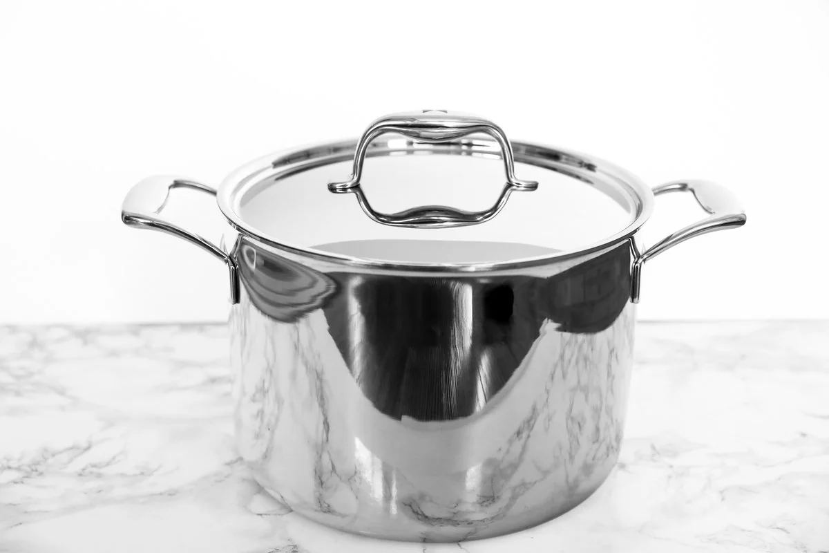 Duratux stainless steel three-layer 10-piece cookware set (silver)