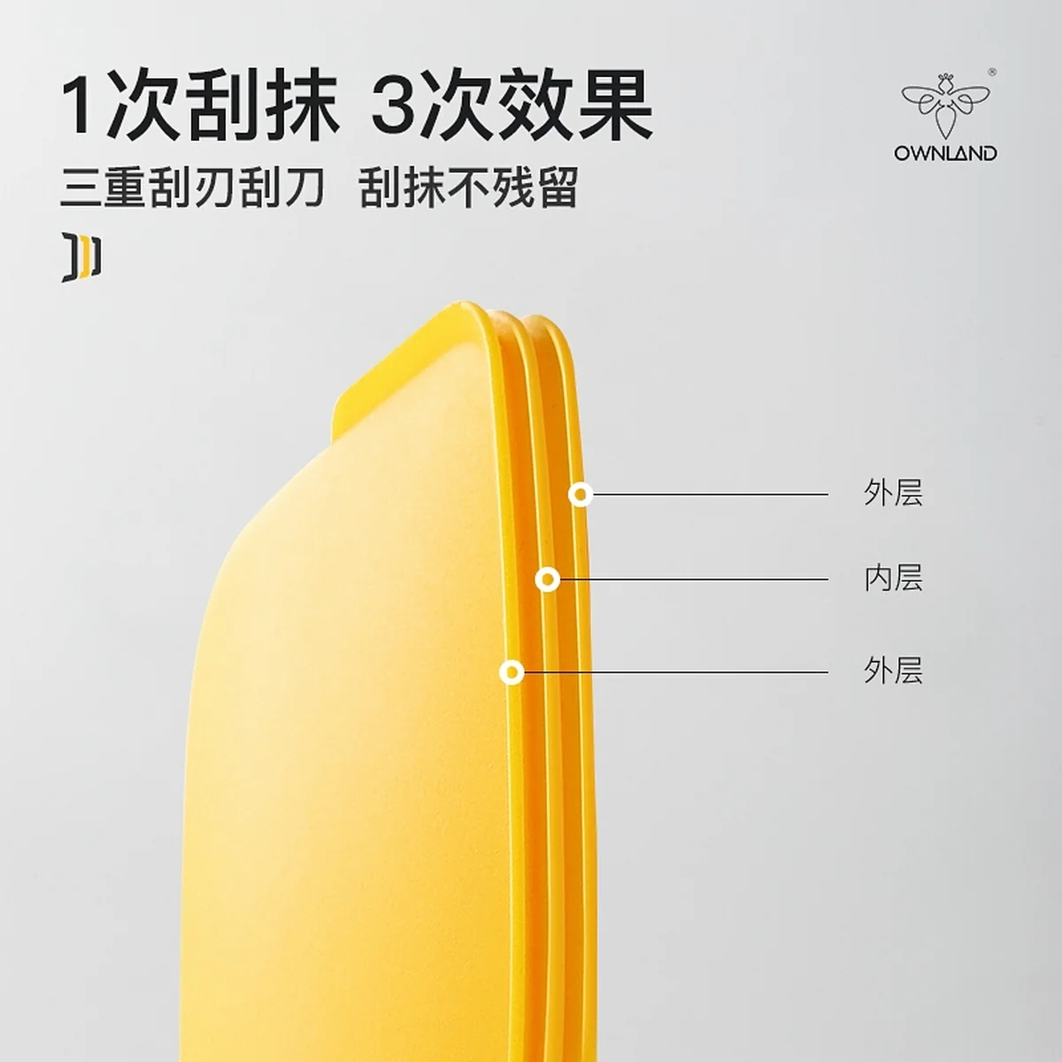 Ownland Aolan Kitchen Xin Baking silicone spatula oil brush 2-piece set, food grade material, durable