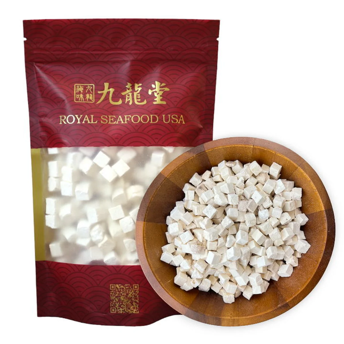 JiuLongTang Cubed Poria Wellness Ingredient 8oz/1lb