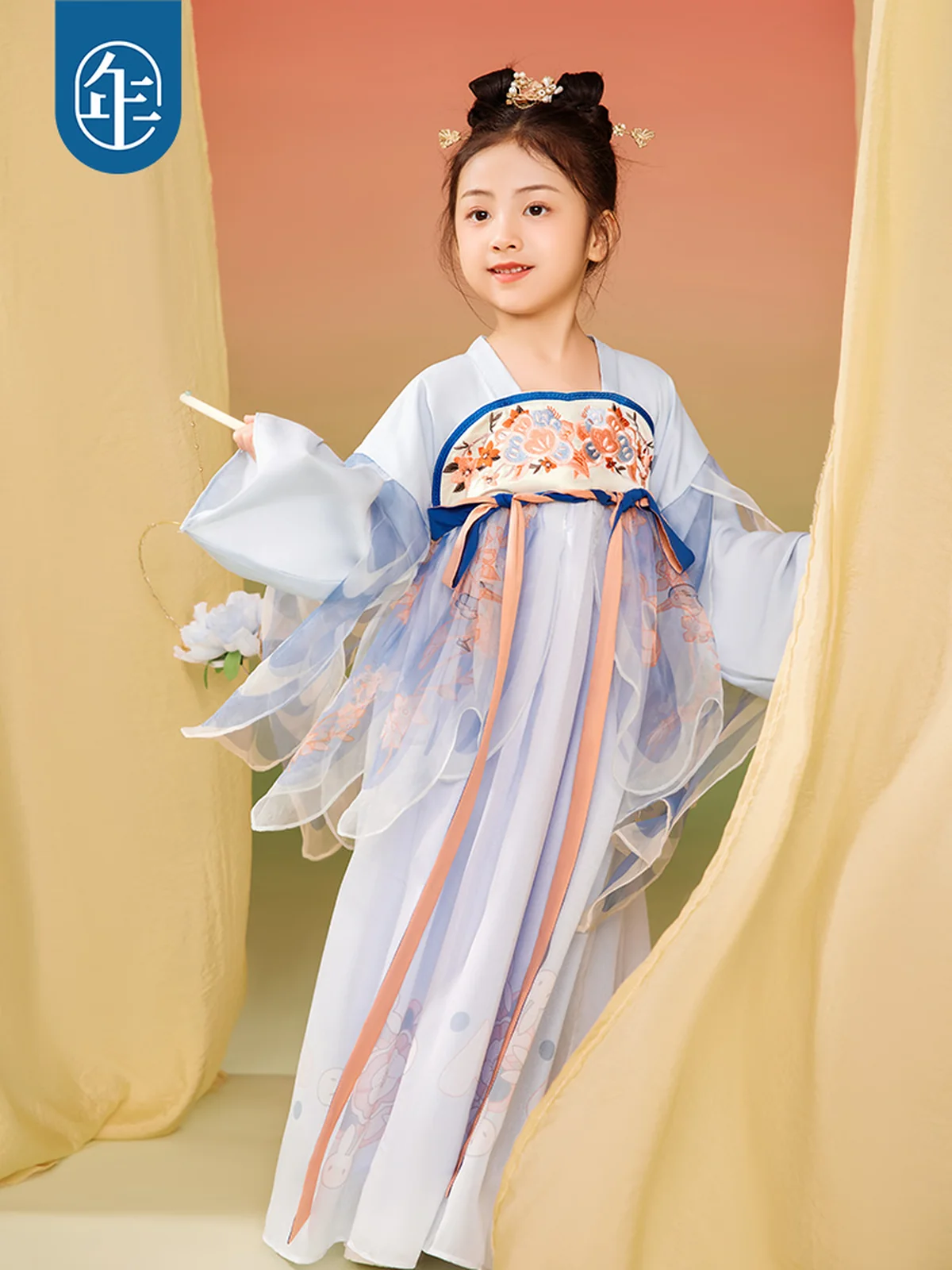 【China Direct Shipping, 10-15 days】Nianyi Feiyu girls's Hanfu Spring and Autumn Light and airy fairy haze Two colours available