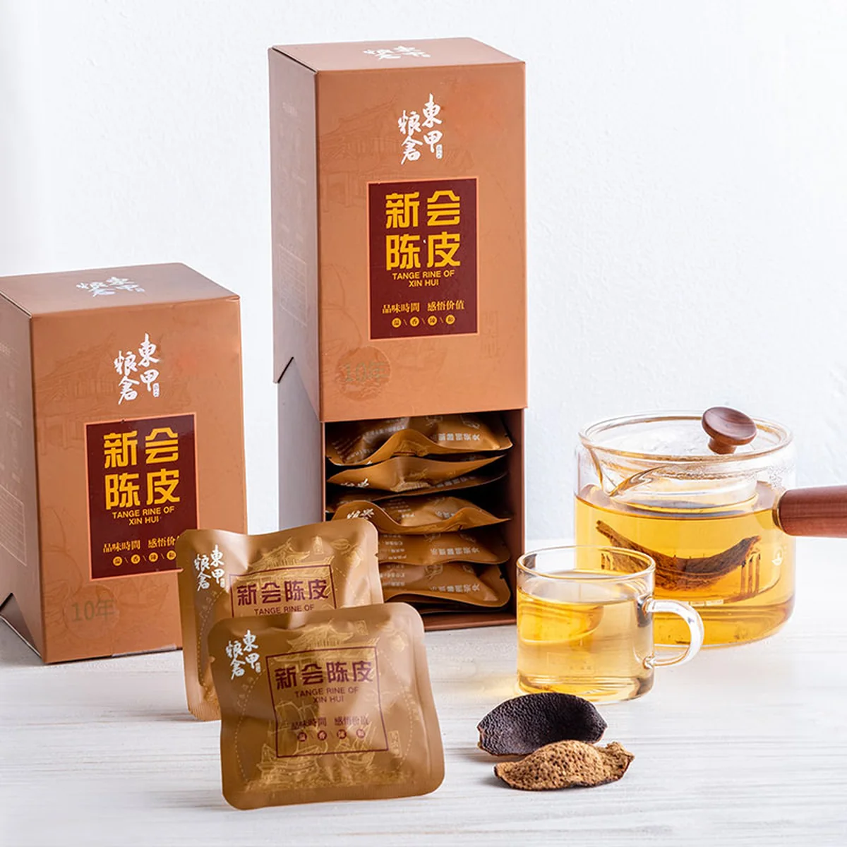 【Direct shipping from China, 10-15 days】Dongjia Granary 10 Years Old Dried Xinhui Citrus Peel 40g * 1 box