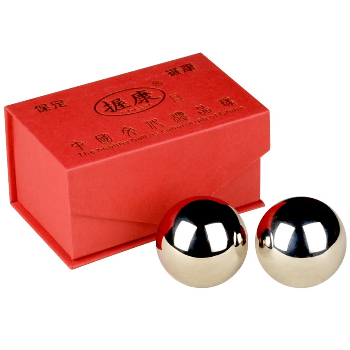 [Direct mail from China, delivery time is 10-15 days] Wokang elderly fitness ball solid steel ball WOKANG001 suitable size, heavy weight 45mm, a pair of 720 grams