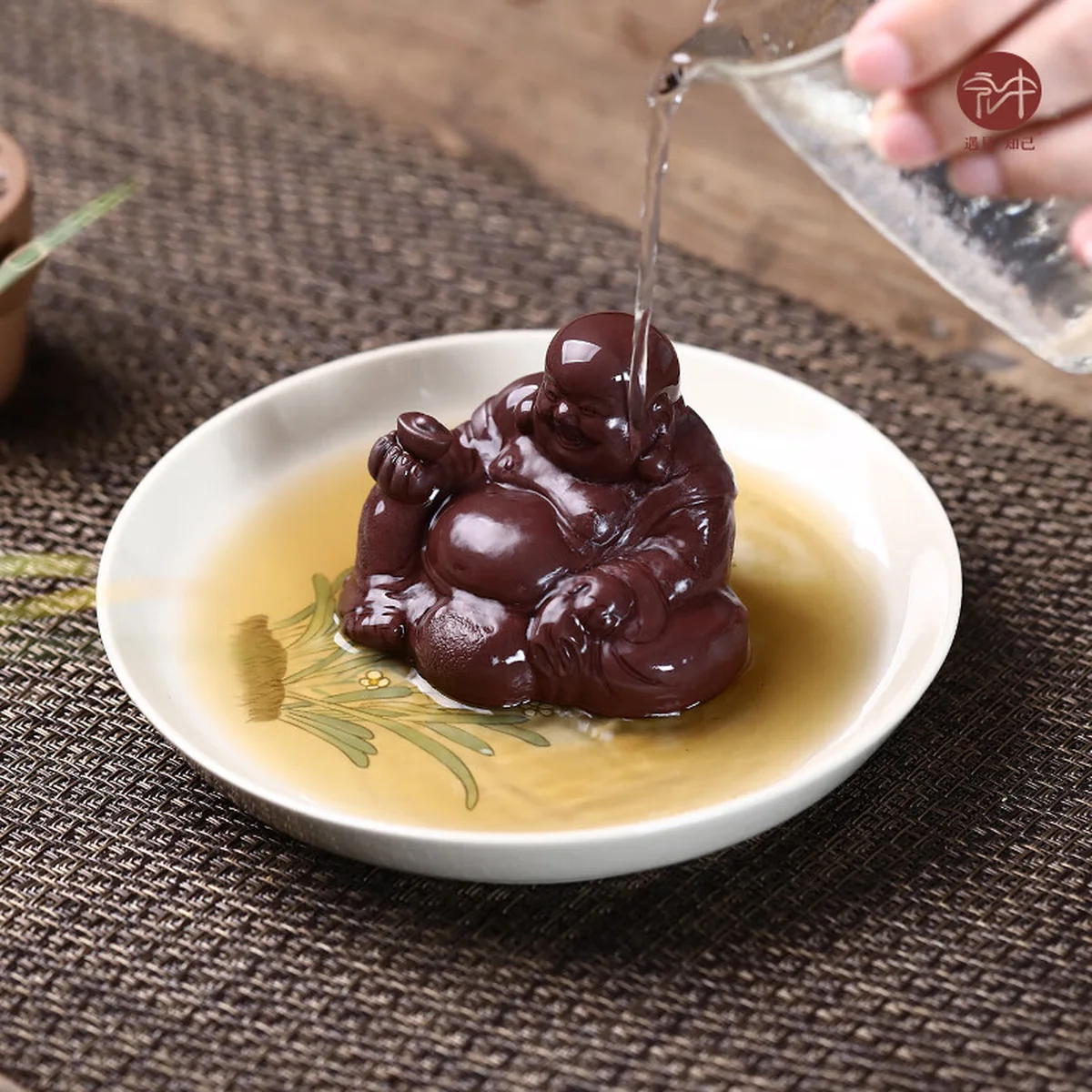 【China Direct Shipping, 10-15 days】Hongzhong Purple Clay Tea Pet Maitreya Buddha HZCC001 Superb and delicate Tea Table Ornament